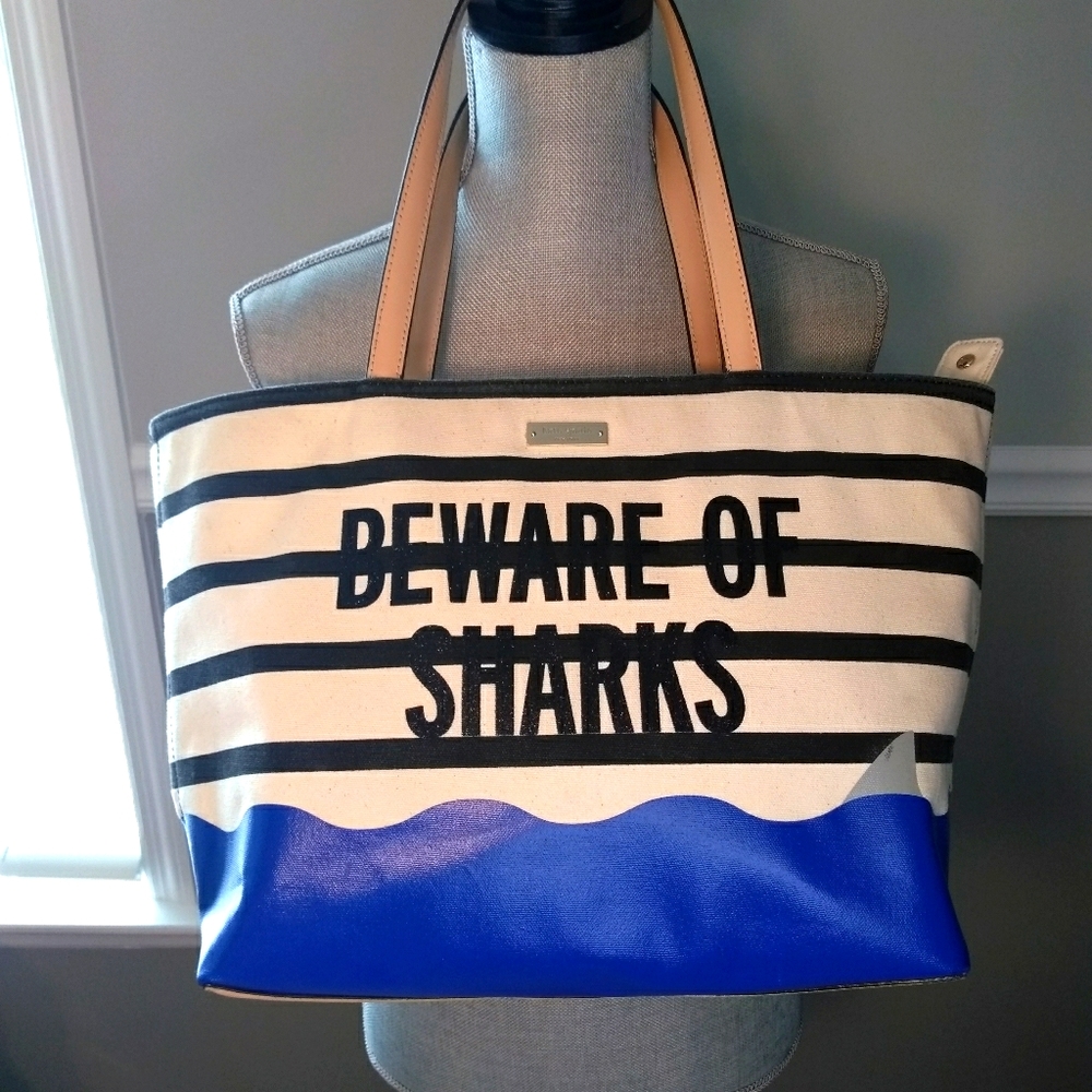 Kate Spade Beware of Shark Tote